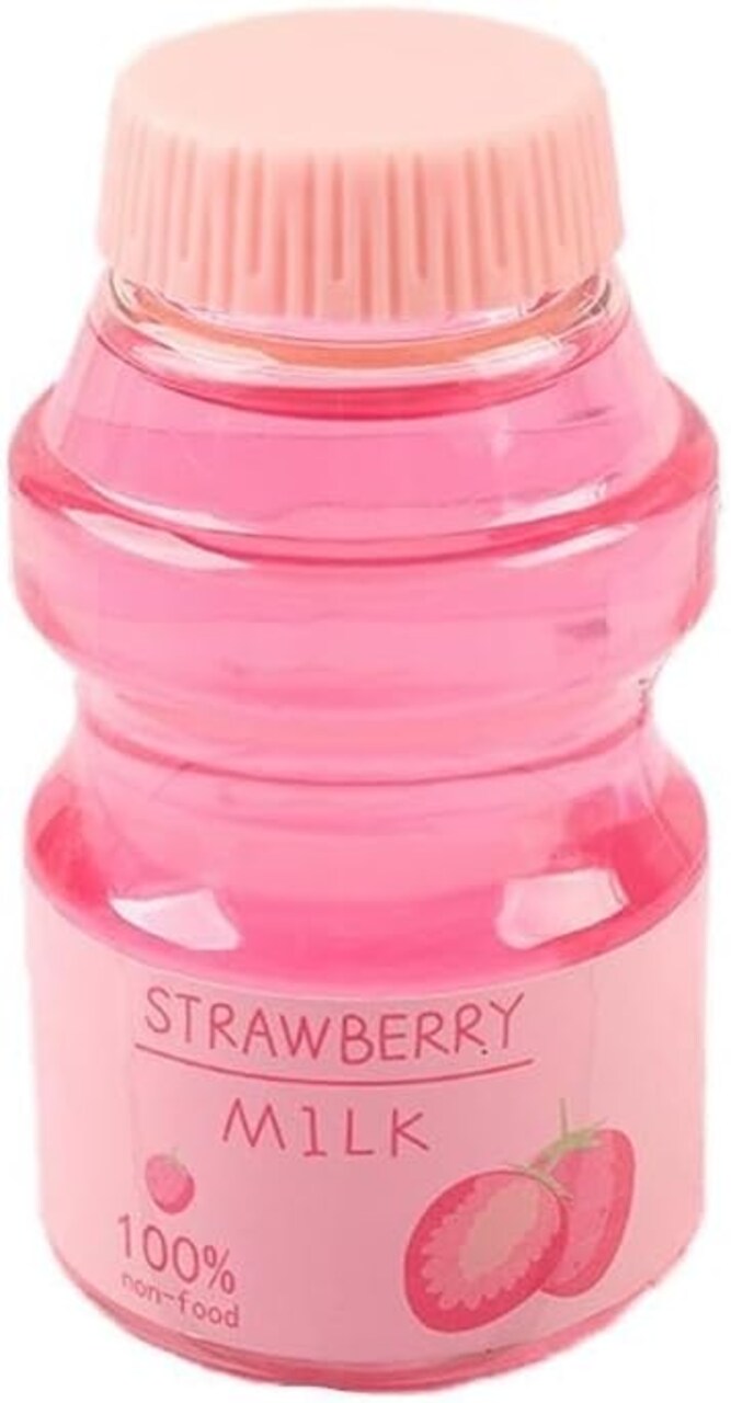 Clear Slime Strawberry Jelly Slime Fluffy Slime Stretchy Crunchy Slime Bubble Slime Soft Putty Stress Relief Toy Party Favors Slime Add Ins Super Light Favor Gift and Birthday (Pink)